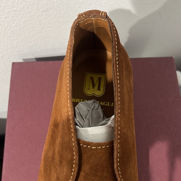 SUEDE Bruno Magli NWT in BOX Brown Suede Loafer NEVER WORN - Picture 5 of 7